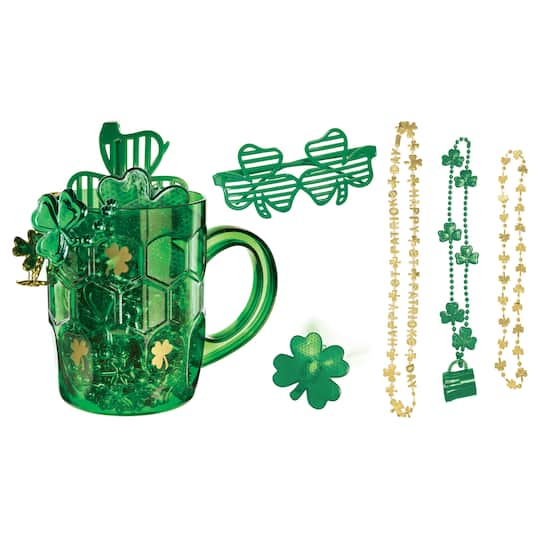 15oz. St Patrick&#x27;s Day Plastic Party in a Mug, 6ct.